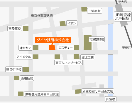 ダイヤ技研株式会社　地図